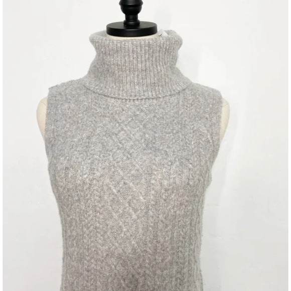 House of Harlow 1960 Sweater Dress Turtleneck Gray Size M - Picture 6 of 10